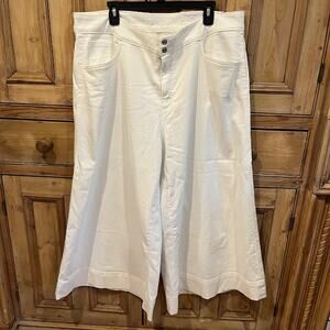 NWT Chico's Culottes Pants Jeans High Rise Denim White Sz US 20 / Chicos 4
